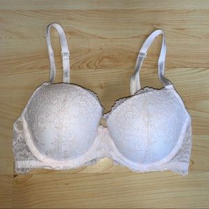 Victoria's Secret Dream Angels White Lace Bra 34D